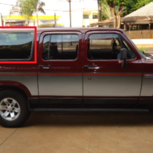 Vidro Janela Fixa Chevrolet D20/Veraneio/Bonanza 93/ Traseira Direita Vetroex