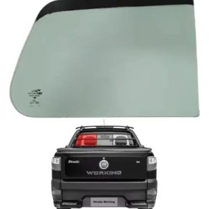 Vidro Vigia Fiat Strada Cabine Dupla 14/.. Lado Esquerdo
