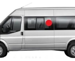 Vidro Janela Ford Transit 08/14 Lado Esquerdo Fixo