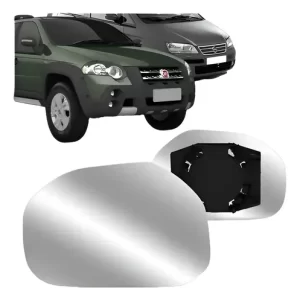 Refil Espelho Palio Adventure/ Strada/ Idea Lado Esq C/ Base