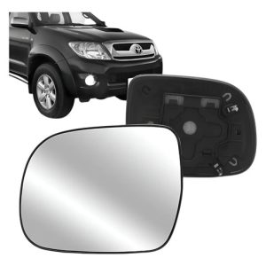 Refil Espelho Toyota Hilux 05/15 Lado Esquedo C/ Base