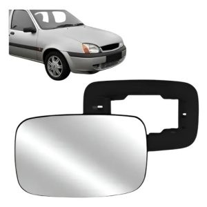 Refil Espelho Ford Fiesta 96/01 Lado Direito C/ Base