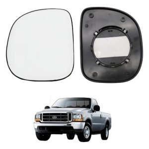 Refil Espelho Ford F250 99/11 Lado Esquerdo C/ Base