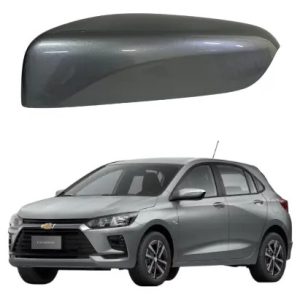 Capa Retrovisor Gm Onix Plus 20/25 Lado Esquerdo C/ Sensor Prateado