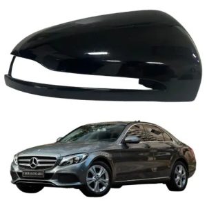 Capa Retrovisor Mercedes Classe C 15/25 Lado Direito Preto