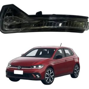 Pisca Retrovisor Vw Polo/ Virtus 18/25 Lado Esquerdo Preto