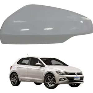 Capa Retrovisor Vw Polo/ Virtus 18/22 Lado Esquerdo Branco Cristal