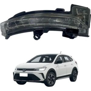 Pisca Retrovisor Vw Nivus, Virtus E Polo 18/21 Esquerdo Preto