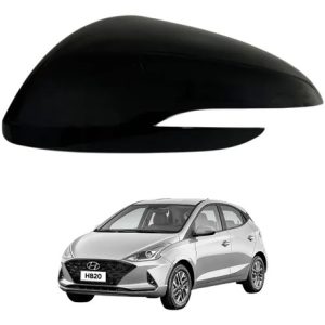 Capa Retrovisor Hyundai Hb20 2020/2025 Lado Esquerdo Preto