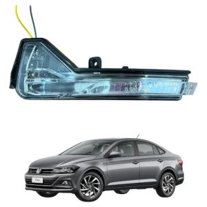 Pisca Retrovisor Vw Virtus E Polo 2018/2020 Lado Esquerdo Preto
