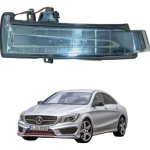 Pisca Retrovisor Mercedes Cla250 - C180 09/17 Lado Esquerdo Preto