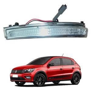 Pisca Retrovisor Vw Gol, Fox, Polo, Golf 12/13 Lado Esquerdo Preto