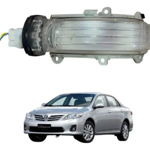 Pisca Retrovisor Toyota Corolla 2009/2014 Lado Esquerdo Branco