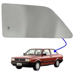 Vidro Janela Fixa Tras Vw Voyage 2pt 81/95 Esquerdo Incolor