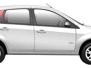 Vidro Janela Fixa Ford Fiesta Amazon Hatch 02/14 Direito