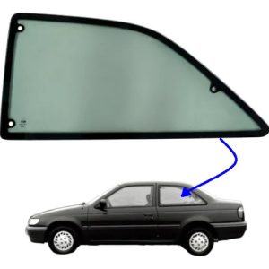 Vidro Janela Tras Basculante Vw Logus 93/97 Esquerdo Verde