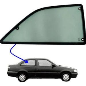 Vidro Janela Tras Basculante Vw Logus 93/97 Direito Verde