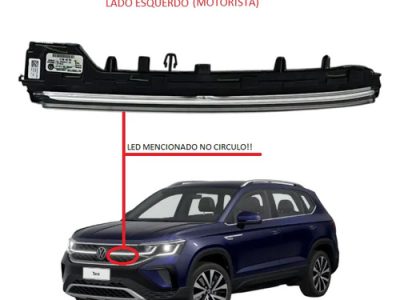 Lanterna Led Grade Diant Vw Taos 22/23 Esquerdo (motorista) Esquerdo/motorista Branco