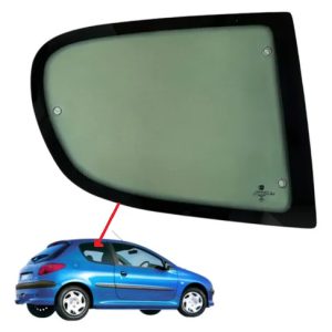 Vidro Janela Movel Tras Peugeot 206/207 2pt Direito C/furo