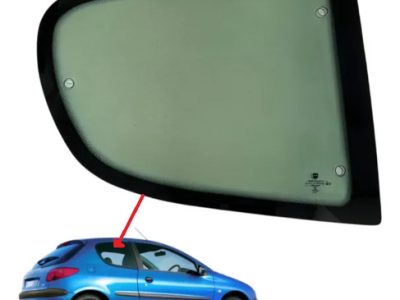 Vidro Janela Movel Tras Peugeot 206/207 2pt Direito C/furo