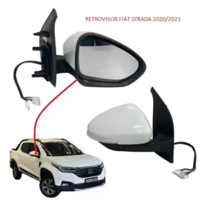 Retrovisor Fiat Strada 20/21 Lado Direito Eletrico C/pisca