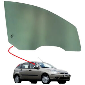Vidro Porta Diant Ford Focus 2001/2009 Lado Direito Verde