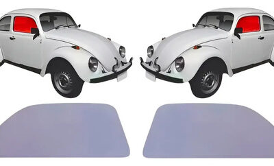 Vidro De Porta Vw Fusca Lado Esq / Dir Sem Quebra Vento