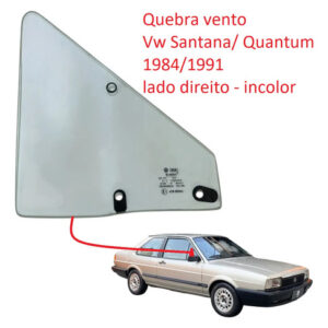 Vidro Quebra Vento Vw Santana/quantum 84/91 Direito C/furo